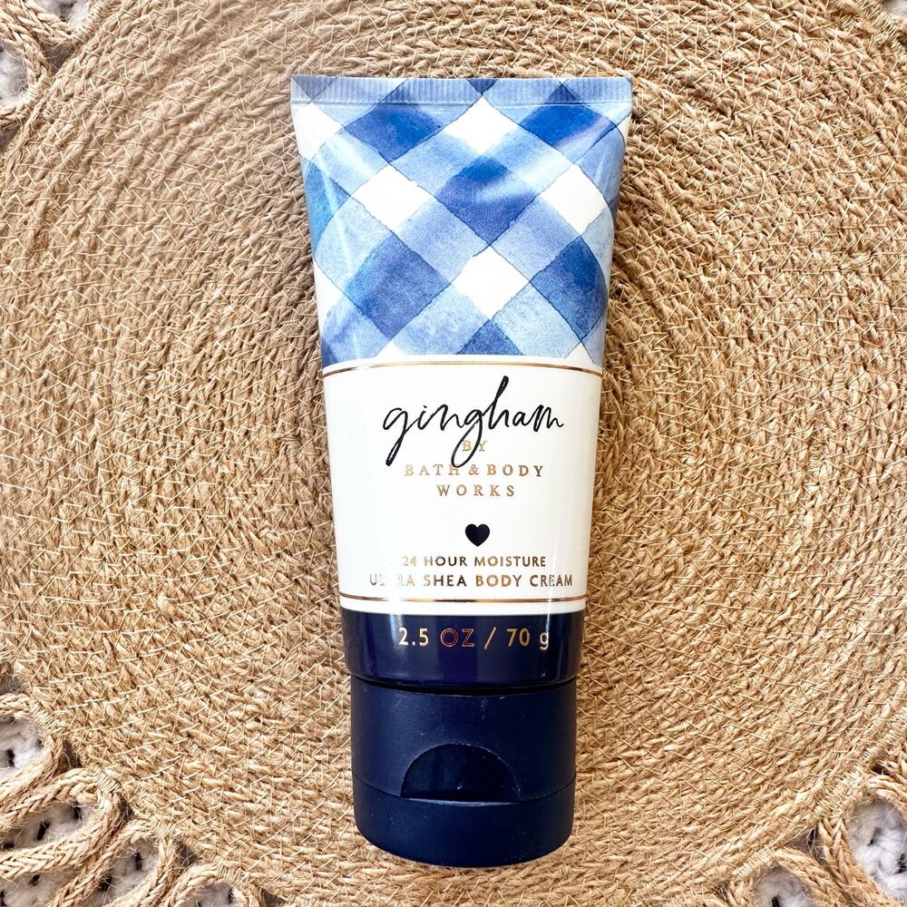 Gingham By Bath & Body Works Blue Set Body Cream Spray Travel Size 3 Oz New - Picture 3 of 6